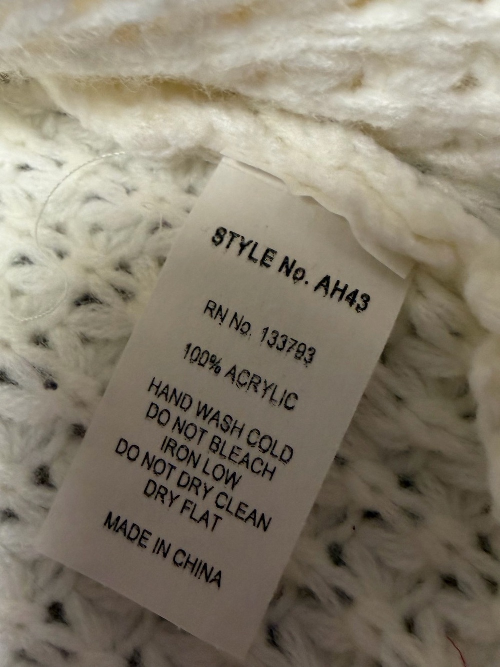 POL Chunky Knit Open Front Cardigan Sweater Womens Large Ivory Cream 3/4 Sleeves - Picture 8 of 11
